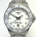 【中古】\26、27日は超お買い得!7月アフターセール7%OFF/腕時計 ティソ TISSOT シースター1000 T120210A クォーツ 白 デイト表示 300m防水 メンズ ユニセックス