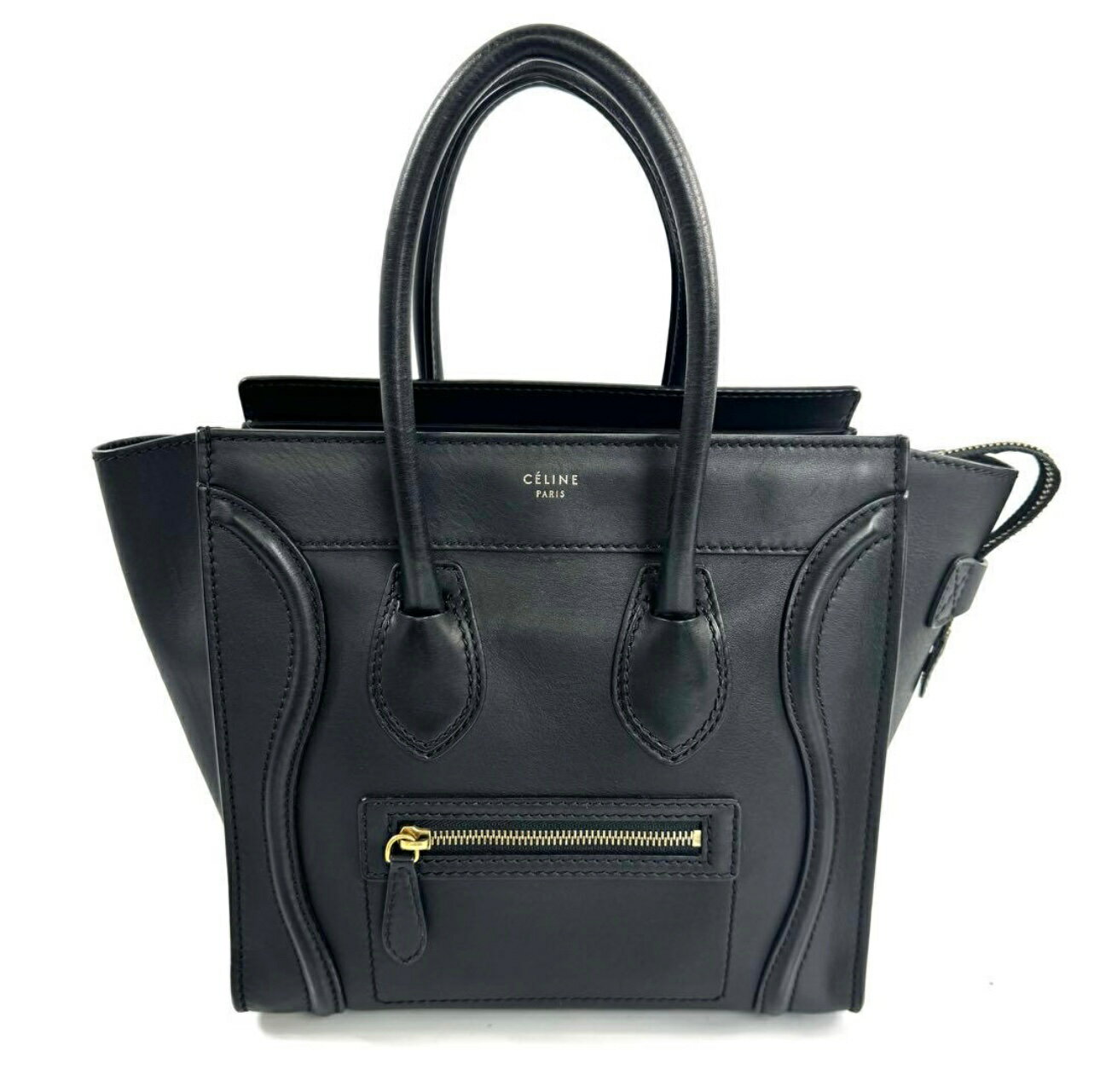 ✨極美品✨セリーヌ ラゲージ マイクロ グレージュ×ブルー×ブラック シリアル有 imgrc0090614421.jpg