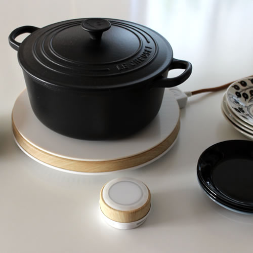 【MAINTS ホットトリベット ホワイト MA-003】卓上IHクッキングヒーター HOT TRIVET マインツ 鍋 ギフト■ おまけ付き■ 送料無料■ ラッピング無料