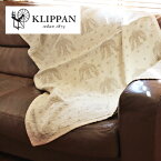 【KLIPPAN リネン＆シュニールコットン ハーフブランケット birds in the snow 90x140cm】【正規取扱店】クリッパン スウェーデン ミナ　ペルホネン 北欧 麻 ギフト ■おまけ付き ■レビュー特典付き ■ラッピング無料