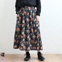 【50 OFF SALE】【SETTO LIBERTY FARMS SKIRT STSK10033A】セット ファームスカート リバティ 花柄 日本製 ロングスカート 2023AW