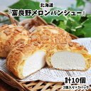 北海道 『富良野メロンパンシュー』 5パック 計10個 (1P 2個入り) ※冷凍 アイス ご褒美 誕生日 おやつ ひんやりスイーツ【メーカー直送】 母の日