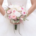 プリザーブドフラワー ドライフラワー クラッチブーケ★ブトニア付 ウェディングブーケ オーダーメイド ブライダル ウェディング 結婚式 ブーケ オーダーメイドブ...