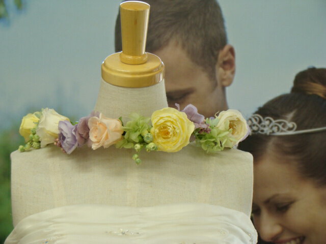 花冠 プリザーブドフラワー オーダーメイドでお好みの色、形で♪ ブートニア リストレット 指輪 ブーケとセット ウェディングブーケ ブライダルブーケ ヘッドドレス ヘアード 髪飾り リストブーケ 結婚式 枯れないブーケ 枯れない花束