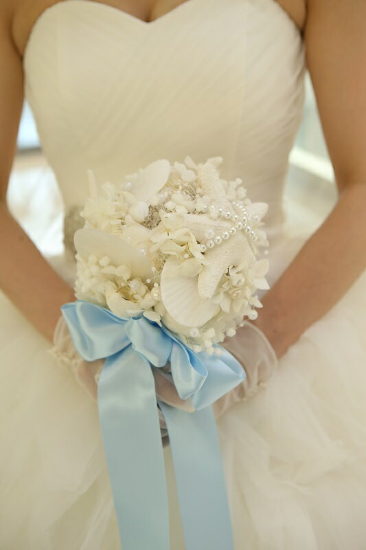 貝殻ブーケ ブートニア リストレット ヘッドドレス リゾート ウェディング 花冠 スターフィッシュ ウェディングブーケ ブライダルブーケ ヘッドドレス ヘアード...