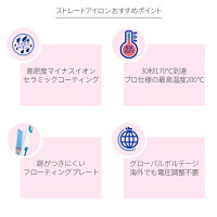 Aretiアレティマイナスイオンストレートカール両用ヘアアイロン31mm(白)TUFT680