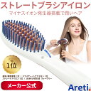 【送料無料】プロフェッショナル マイナスイオン ストレート ブラシ アイロン / 海外対応 Areti (アレティ) ヘアアイロン / ストレートアイロン 美容家電 家電 ヘアーアイロン 白 ホワイト プロ仕様