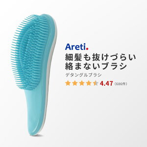 【東京ブランド 最大3年保証】 ヘアブラシ Areti アレティ ヘアブラシ マッサージ スカルプケア 長短多層設計 絡まない ブロー サラサラ Detangle Brush a673SUI ｜くし 櫛