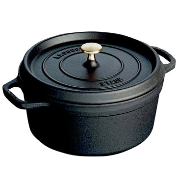 ストウブ（STAUB） ピコ・ココット ラウンド 18cm ブラック 40509-485