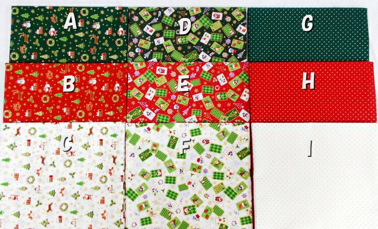 樂天商城 - クリスマス柄　ブロードプリント　110cm巾×50cmカット