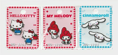 樂天商城 - サンリオ　アイロン接着ミニワッペン 2個付き