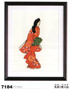 樂天商城 - 刺しゅうキット　見返り美人図　7184