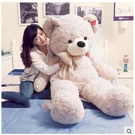 Rakuten - ぬいぐるみ 特大 くま/ 子供　恋人　プレゼント　4色5サイズ80cm/110cm/130cm150cm/170cm　可愛い熊 大きいコストコ　バレンタイン　ギフト