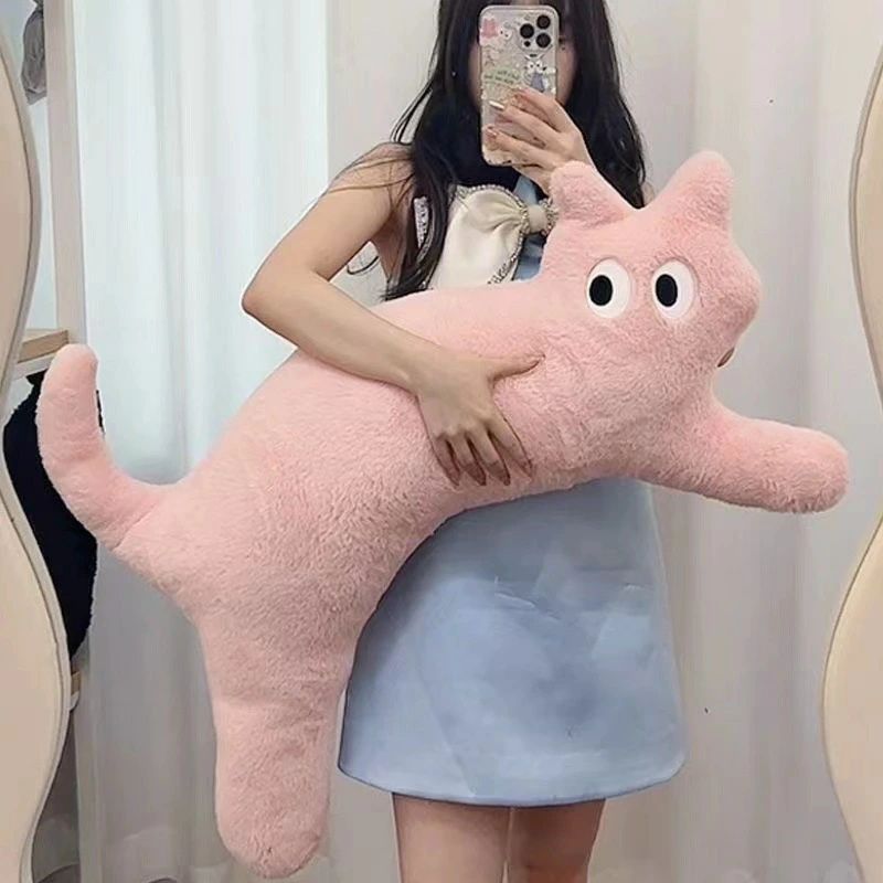 乐天商城 - 猫 抱き枕 大きい ぬいぐるみ 添い寝枕 ふわふわ かわいい ネコ 抱きまくら おもちゃ 癒し もちもち 柔らかい 昼寝まくら クッション 多機能 横向き寝 彼女 子供 誕生日 プレゼント インテリア