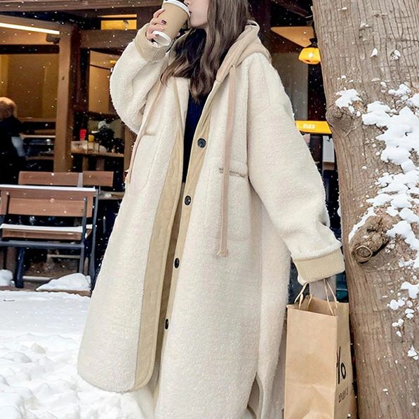 ボアコート フード付き ロングパー�