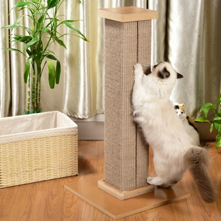 Rakuten - 送料無料 おもちゃ ボール付き 爪とぎ キャットタワー roman column コラム 爪とぎポール ボード 紙管 猫 ねこ 麻縄 ペット用 おもちゃ おしゃれ 遊園地 ストレス発散 運動不足対策 猫用品 30*60cm 四季適用 c-chongwu-9017-gg