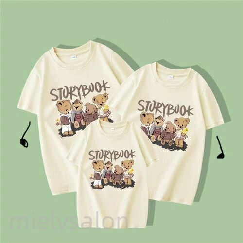 乐天商城 - 夏 家族 お揃い お揃い tシャツ ペア クマ 親子 ペアルック 可愛い 赤ちゃん 親子ペアルック シンプル 夏服 親子コーデ ペアtシャツ 半袖 コーデ tシャツ ブランド 大人 子供 3人 おそろい プレゼント 男の子 女の子 キッズ 母の日 父の日 子供の日 運動会