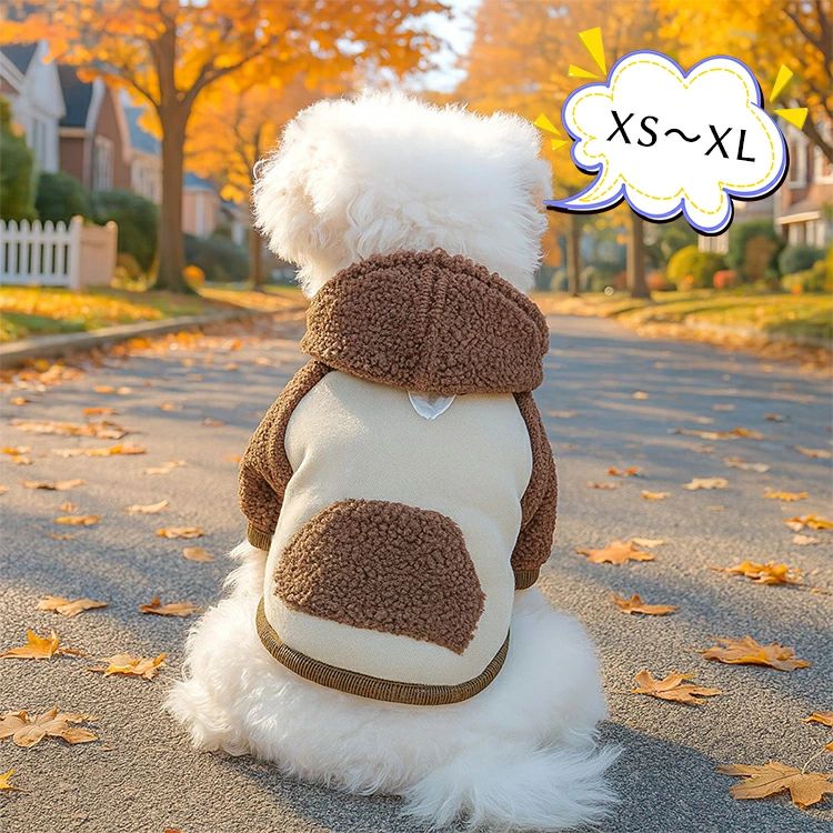 ＼新色入荷／秋冬 ペット服 パーカー 犬服 おしゃれ 秋冬 厚手 防寒 犬 猫 かわいい 暖かい ボア 小型犬 中型犬 カジュアル キャットウェア ドッグウェア ジャンバー リード穴 柔らかい お散歩 お出かけ 抜け毛防止 着脱簡単 写真撮影