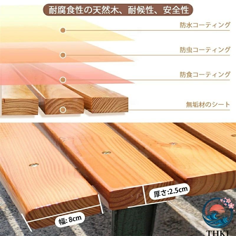 ガーデンベンチ 屋外 アウトドア ベンチ 屋外用ベンチ 縁台 木製ベンチ 野外 パー...