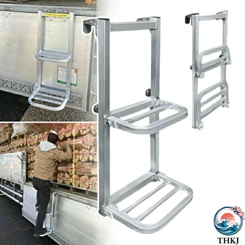 ? 【高品質素材】トラック用荷台はしご は高品質のアルミ合金素材で作られており、軽くて持ち運びが簡単です。溶接はしっかりしており、強度と耐久性に優れています。また、錆びにくいため、あらゆる気象条件での屋外使用に最適です。? 【製品の仕様】2段階 トラックステップ のサイズは高さ73.5*幅29*奥行26cmです。はしごの掛け爪の幅は5.3cmで、掛けるトラックのサイドプレートの厚みが5.3cmを超えないようにご注意ください。? 【滑り止め設計】トラック はしごの掛ける爪部分には滑り止め用スポンジマットを装備し、背面には滑り止めゴムボルトが付いています。 使用中の揺れを抑え、車体への傷を防ぎます。また、ステップ表面の溝が摩擦を増やし、滑りを軽減します。? 【折りたたみ式デザイン】トラックステップには折りたたみ式のステップが付いています。使用しないときは折りたたんでスペースを節約できます。保管や持ち運びにとても便利です。? 【幅広い用途】荷台ステップ トは簡単に設置でき、トラック、カーゴバン、ピックアップなど、幅広い車両に対応しています。貨物の運搬や積み込み、荷卸しがより快適になり、作業効率が大幅に向上します。品質サービス:1、 当社の製品に問題がある場合は、お気軽にお問い合わせください。2、輸送中に多少の衝撃が加わる可能性がございます。万が一不具合や破損などがございましたら、部品の再送など対応させていただきますので、お気軽にご連絡くださいませ。3、商品が多いため、発送時に説明書をお送りし忘れることがございます。万が一、説明書が届いていない場合や、商品組み立てに関してご不明点がございましたら、お手数ですがご連絡いただけますようお願い申し上げます。電子版の説明書を再送させていただきますので、どうぞご安心ください。お客様にはご理解いただきますようお願い申し上げます。お客様のご支援が、私たちの励みとなっております。