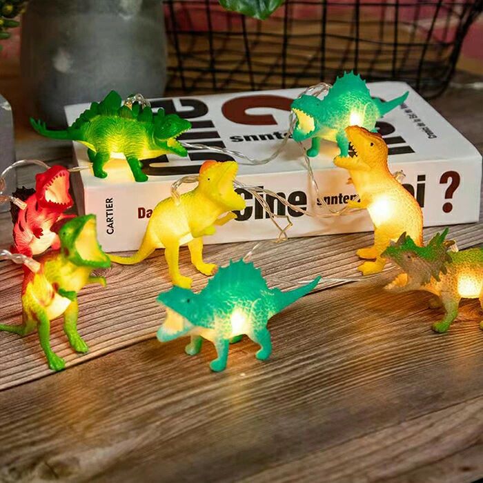 飾りライト 恐竜 動物 ガーランド LEDイルミネーション オーナメント アニマルガー...