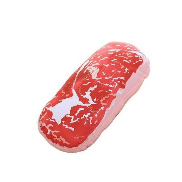 乐天商城 - 肉クッション 大きい 巨大 肉 特大リアルクッション ギフト プレゼント肉 クッション 抱き枕 インテリア クリスマス 贈り物 おもちゃ リアルおもちゃ 小道具 お芝居 演劇 お遊戯会 約100cm×約50cm