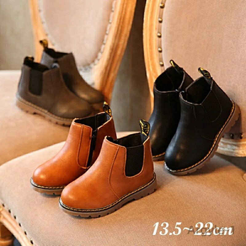 【送料無料】ショートブーツ フォーマル靴 キッズ ブーツ サイドゴア ショートブーツ 裏起毛 ボア 子供..