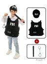 【送料無料】FBI 警察 特警 警官 余興 可愛い コスチューム キッズ 仮装 子供 男の子 女の子 子供用 小学生 パンツ ハロウィーン衣装