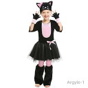 【送料無料】猫 ネコ 黒猫 キャット 女の子 男の子 可愛い コスチューム 着ぐるみ キッズワンピース 仮装 子供 女の子 ワンピース ふわふわ