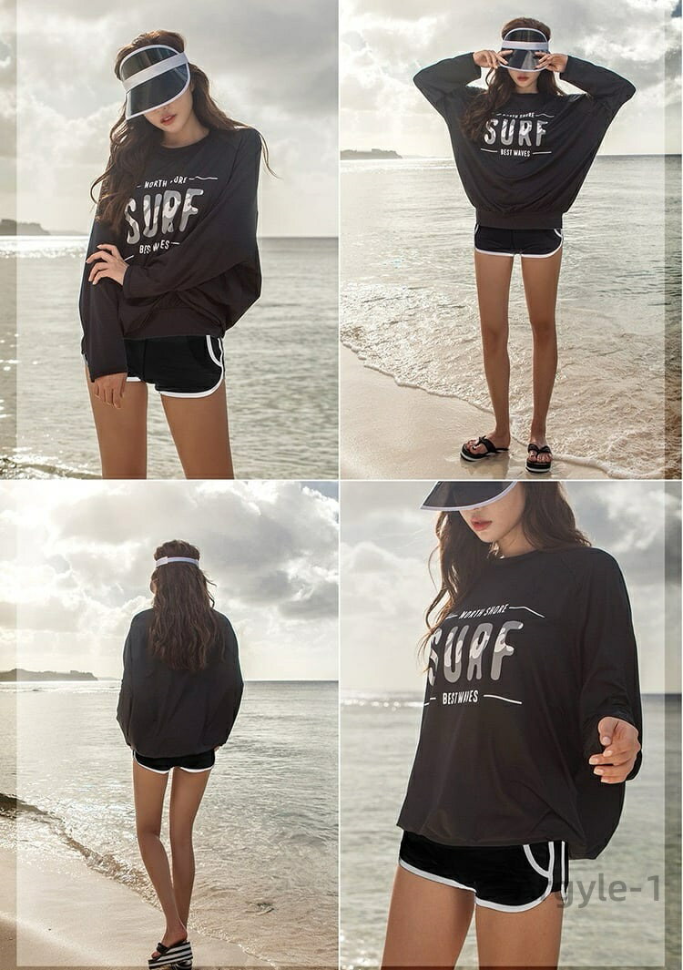 【送料無料】ラッシュガード 大きい オシャレット セパレート ビキニ ショートパンツ 中学生 高校生 UVカット スポーツ ウェア