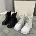【送料無料】レディース ショートブーツ エンジニアブーツ 厚底ブーツ レースアップ ブーツ おしゃれ シューズ 秋冬 美脚 靴 痛くない