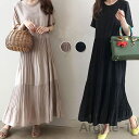 【送料無料】ワンピース レディース ロングワンピース マキシワンピース ロング プリーツ マキシ丈 Aライン フレア 大人 上品 可愛い