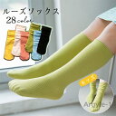 【送料無料】靴下 ソックス キッズ くつ下 カラーソックス ルーズソックス 子ども 子供 キッズ 春秋 春 通気性 ベルベット ミドル丈