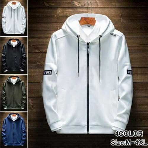 【送料無料】新入荷 パーカー メンズ ジップアップパーカー 長袖 秋物 春服 メンズパーカー フード付き 冬 ジャケット フルジップ パーカ