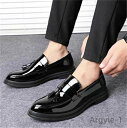 【送料無料】タッセル ローファー ビジネスシューズ スリッポン ドレスシューズ 結婚式 フォーマル 通学 紳士靴 冠婚葬祭 結婚式 防水