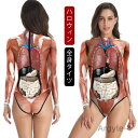 【送料無料】ハロウィン コスプレ 大人 全身タイツ 衣装 コスチューム 筋肉 人体模型 人体 模型 筋肉模型 医学模型 解剖模型 医学模型