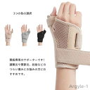 【送料無料】親指サポーター 捻挫 手首 左右兼用 医療用 腱鞘炎 付け根 メッシュ素材 親指 サポーター バネ指 ばね指 固定 プレート入り 手