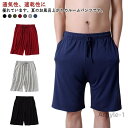 【送料無料】パジャマ メンズ ルームウェア 薄手 ルームパンツ 部屋着 通気 夏 肌に優しい 無地 ナイトウェア パンツ 涼しい ハーフパンツ