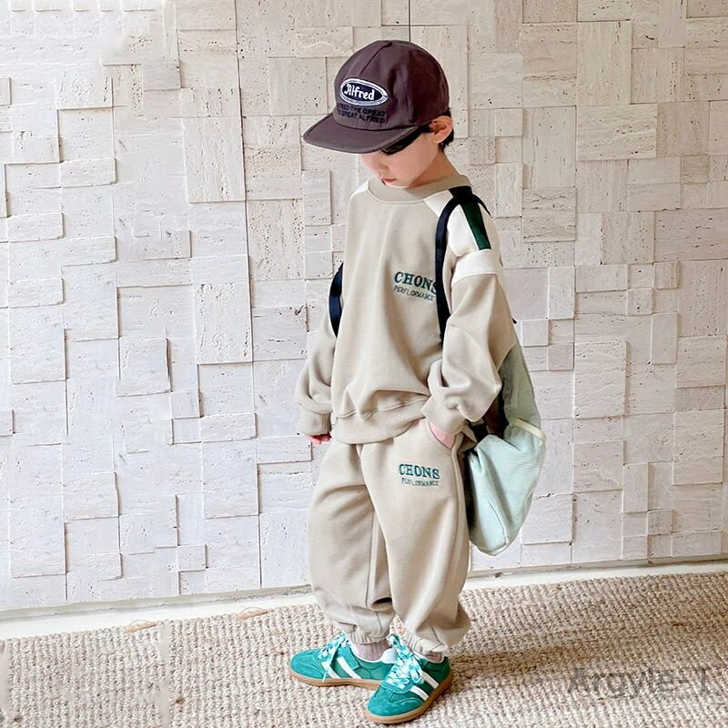 【送料無料】子供服 男の子 セットアップ 春 キッズ セットアップ 男の子 ダンス服 スウェットセットアップ トレーナー ジャケット おしゃれ