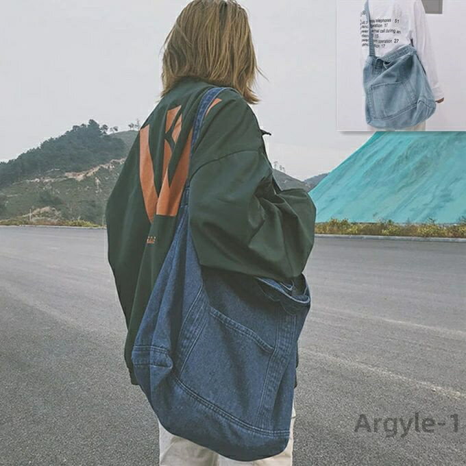 【送料無料】デニム トートバッグ 男女兼用 インディゴ マイバッグ ママバッグ お買い物 マザーズバッグ ショルダーバッグ ランチバック