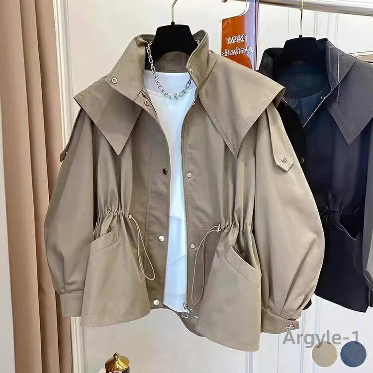 【送料無料】モッズコート 韓国 おしゃれ ゆったり ベージュ 大人 ブラック カジュアル 着痩せ フード付き レディース