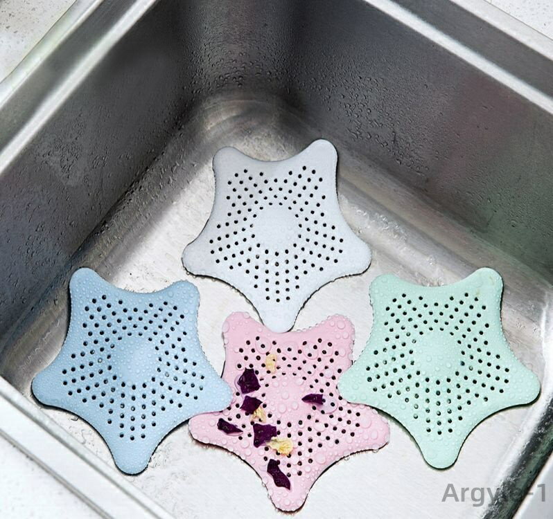 【送料無料】 野菜くず 野菜カス 吸盤 星型 お風呂 便利グッズ 台所 生ごみ 排水溝 シンク 便利 髪の毛 水きり 流し台 アイディアグッズ 雑貨 排水溝カバ...