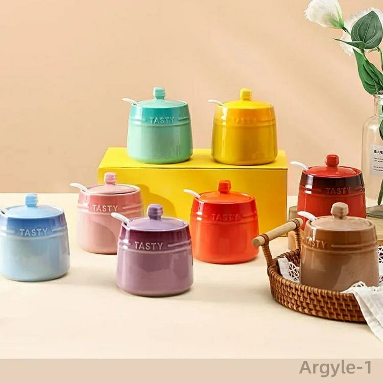 【送料無料】キッチン コーヒー 塩 砂糖 シュガーポット 容器 陶器 シュガーポット 保存容器 セラミック ふた付き 母の日 台所 スプーン付き