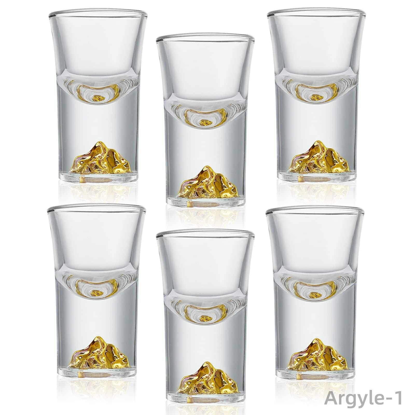 【送料無料】クラブ用 バー パーティー 弾丸カップ ミニ ショットグラスセット クリアグラス 6個セット..