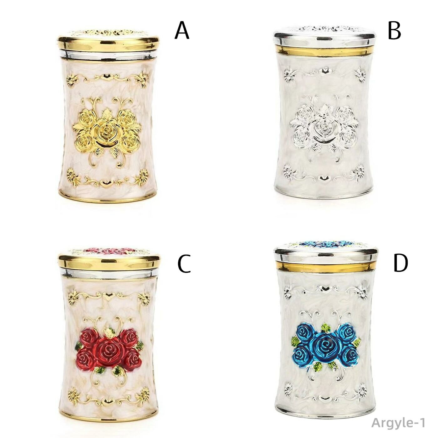 【送料無料】 爪楊枝ケース ヨーロピアン風 薔薇の装飾 筒型