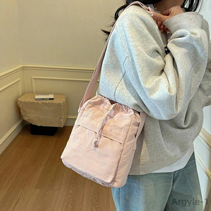 【送料無料】巾着バッグ ショルダー レディース メンズ ナイロン ショルダーバッグ バッグ 斜めがけ 肩掛け 小さめ 巾着バッグ ポーチ