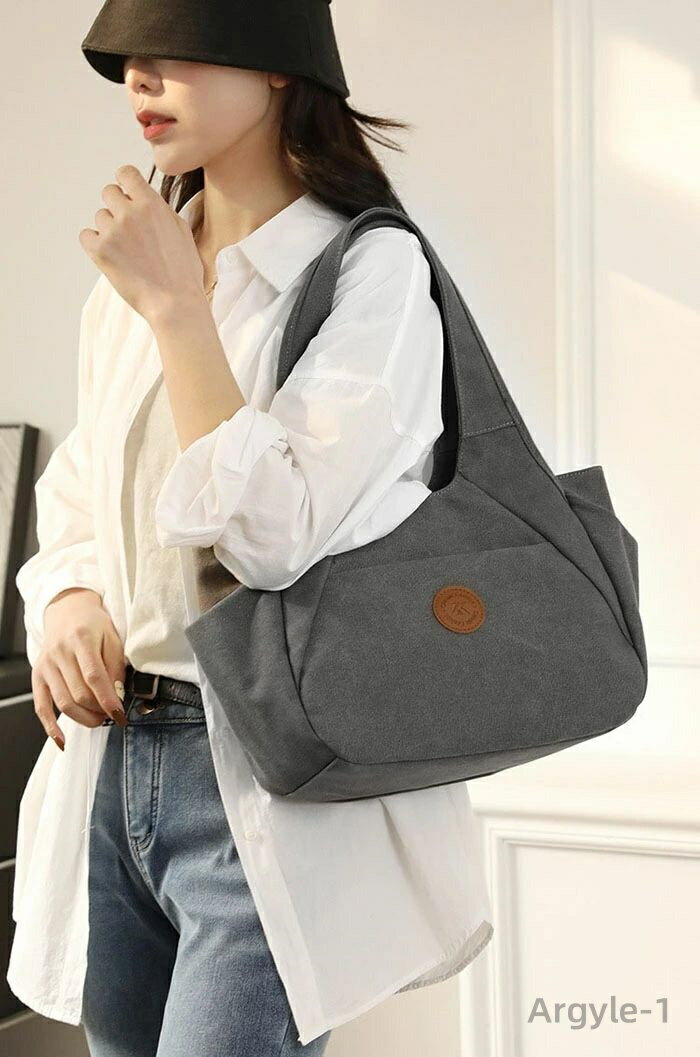 【送料無料】トートバッグ レディース キャンバスバッグ 帆布 バッグ 肩掛けバッグ ハンドバッグ マザーズバッグ ママバッグ 外ポケット