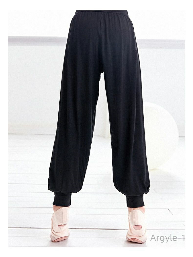 【送料無料】ボトムス ロング丈 動きやすい ストレッチ キッズ 子供 ワイドパンツ ブラック ヨガパンツ バレエパンツ