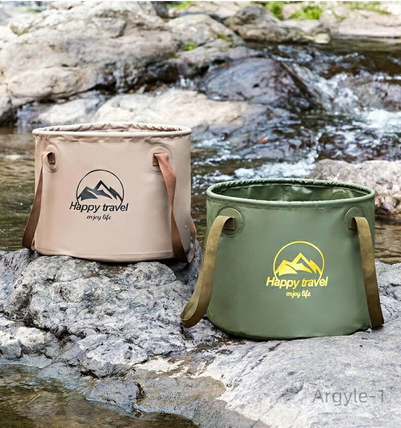 【送料無料】折りたたみバケツ キャンプ バケツ 20L 大容量 水汲み 水の入れ物 洗い桶 小物入れ 自立式 コン