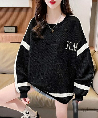 【送料無料】春秋スウェット長袖 トレーナーレディース